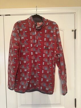 Southern Marsh American Flag Fleece Pullover